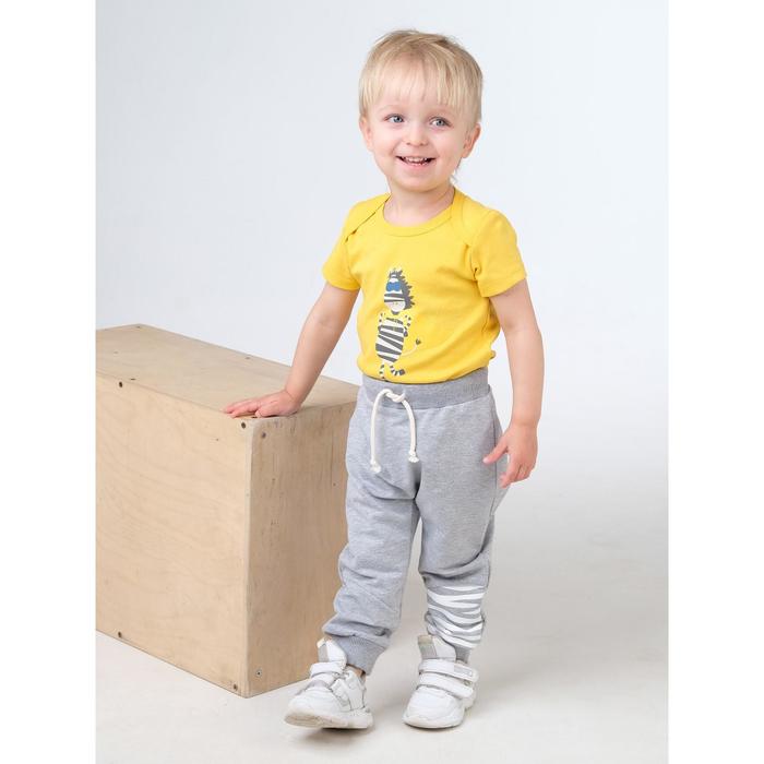 фото Брюки детские, рост 74 см, цвет серый umka