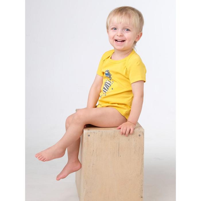 Боди детское, рост 68 см, цвет жёлтый
Боди детское, рост 68 см, цвет жёлтый