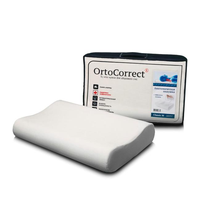 Ортопедическая подушка OrtoCorrect Classic M, 58 х 37 см, валики 9/11
Ортопедическая подушка OrtoCorrect Classic M, 58 х 37 см, валики 9/11