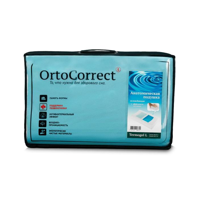 Ортопедическая подушка OrtoCorrect Termogel L, с гелевой вставкой, 58 х 38, валики 10/12 см
Ортопедическая подушка OrtoCorrect Termogel L, с гелевой вставкой, 58 х 38, валики 10/12 см