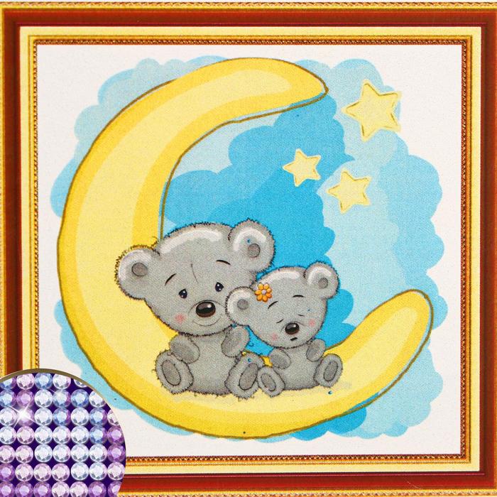 Алмазная мозаика с частичным заполнением «Мишка и месяц» 20×20 см, с рамкой на подставке
Алмазная мозаика с частичным заполнением «Мишка и месяц» 20×20 см, с рамкой на подставке