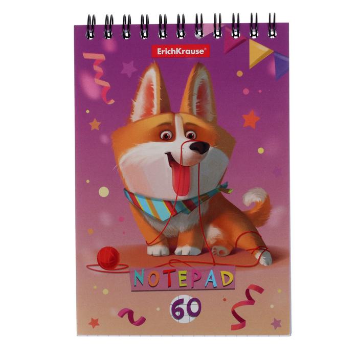 Блокнот А6, 60 листов в клетку, на гребне ErichKrause "Корги", обложка мелованный картон, жёсткая подложка, блок офсет
Блокнот А6, 60 листов в клетку, на гребне ErichKrause "Корги", обложка мелованный картон, жёсткая подложка, блок офсет