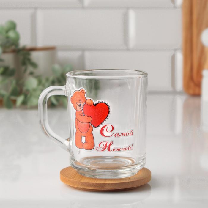 Кружка "Самой нежной!" мишка и сердце, 200мл
Кружка "Самой нежной!" мишка и сердце, 200мл