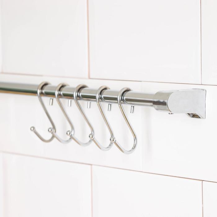 Рейлинг Tekno-tel, 60 см, d=1,4 см, c комплектом для монтажа, 5 крючков, цвет хром
Рейлинг Tekno-tel, 60 см, d=1,4 см, c комплектом для монтажа, 5 крючков, цвет хром