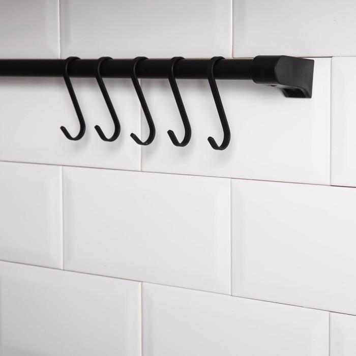 Рейлинг Tekno-tel Re'Black, 60 см, 5 крючков, цвет чёрный
Рейлинг Tekno-tel Re'Black, 60 см, 5 крючков, цвет чёрный