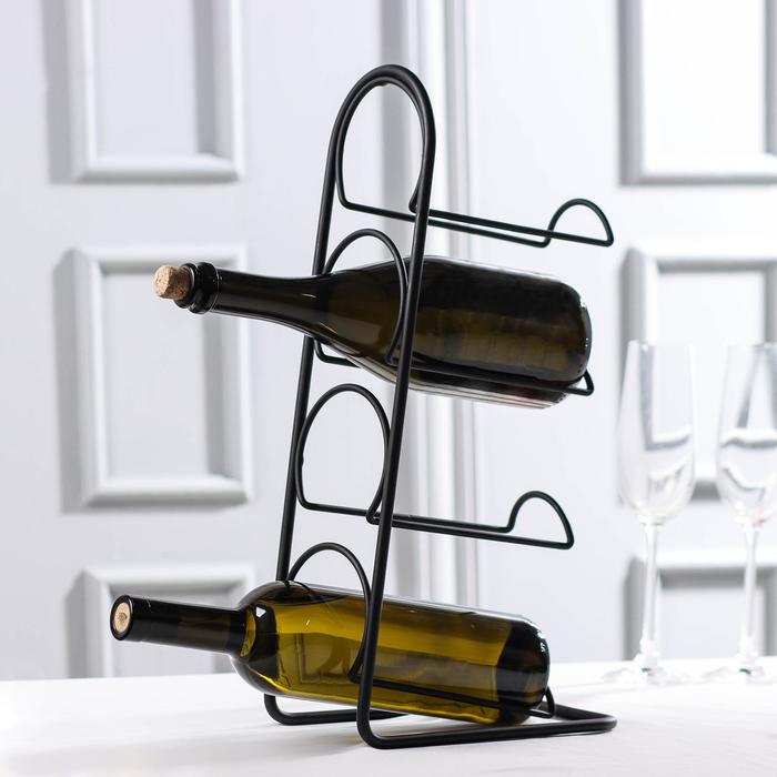 Подставка под бутылки Tekno-tel, 4 предмета, цвет чёрный
Подставка под бутылки Tekno-tel, 4 предмета, цвет чёрный