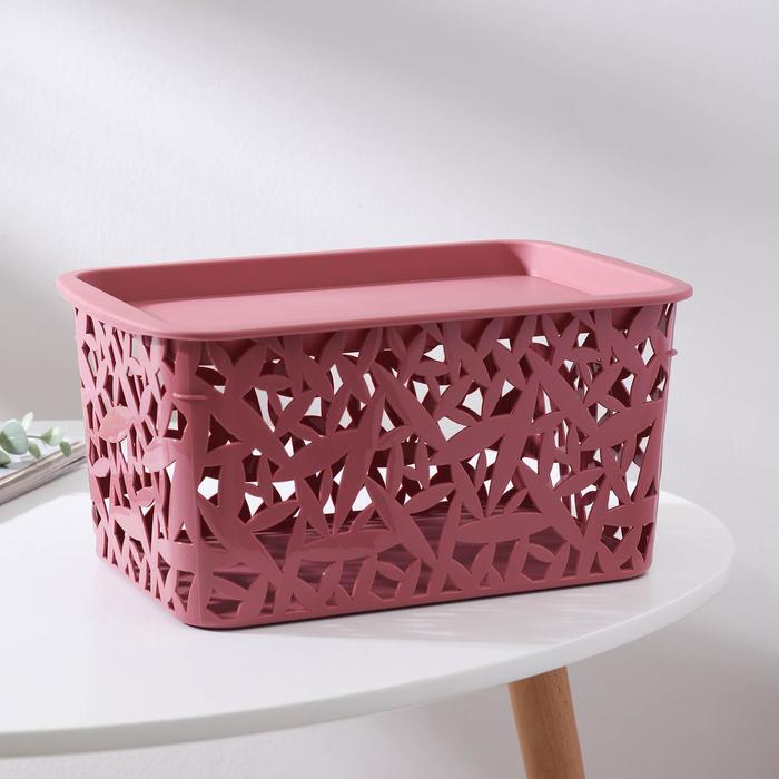 Корзина универсальная Бытпласт, 3ХL, 29,3×19,3×14,7 см, цвет тёмно-розовый
Корзина универсальная Бытпласт, 3ХL, 29,3×19,3×14,7 см, цвет тёмно-розовый