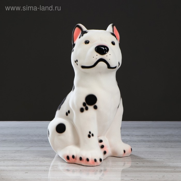 Копилка "Питбуль", белый цвет, флок, 32 см
Копилка "Питбуль", белый цвет, флок, 32 см