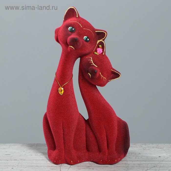 Копилка "Коты на свидании" флок, бордовая
Копилка "Коты на свидании" флок, бордовая