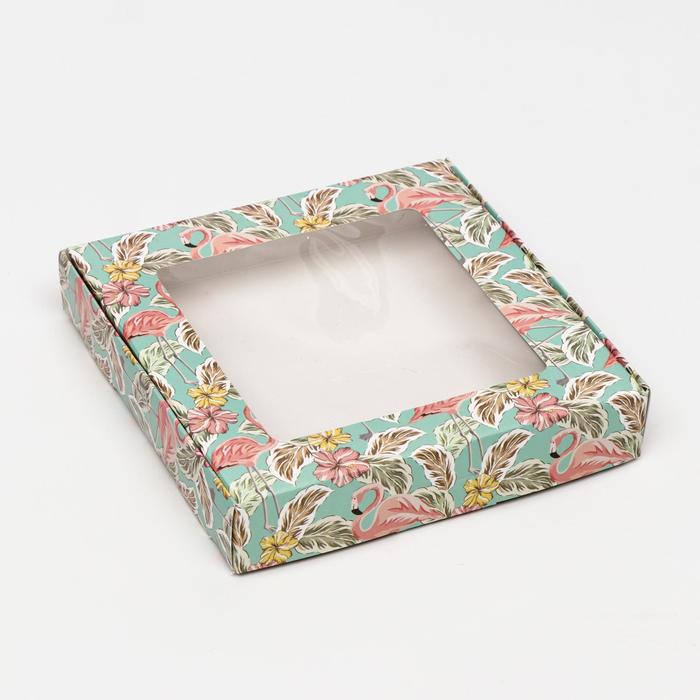 Коробка самосборная, "Рай", 16 х 16 х 3 см