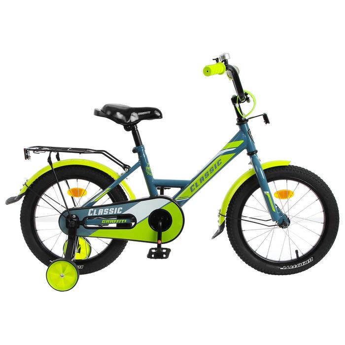 Велосипед 16" Graffiti Classic, цвет серый/лимонный
Велосипед 16" Graffiti Classic, цвет серый/лимонный