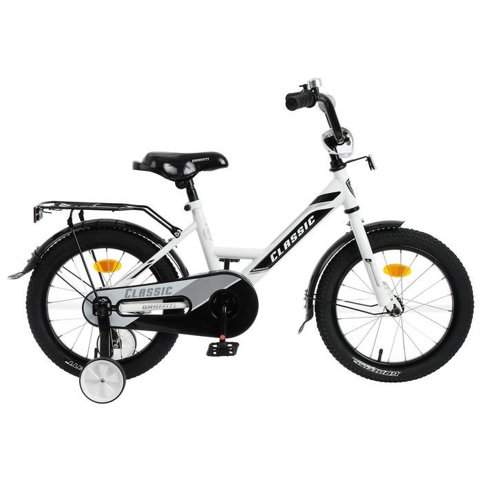 Велосипед 16" Graffiti Classic, цвет белый/черный
Велосипед 16" Graffiti Classic, цвет белый/черный
