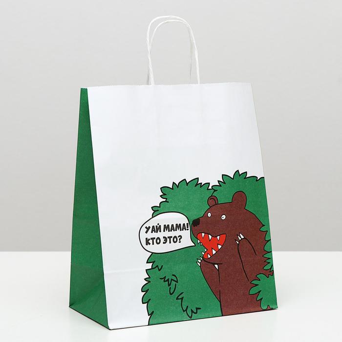 Пакет крафт "У ай мама", 22 х 12 х 27 см 
Пакет крафт "У ай мама", 22 х 12 х 27 см