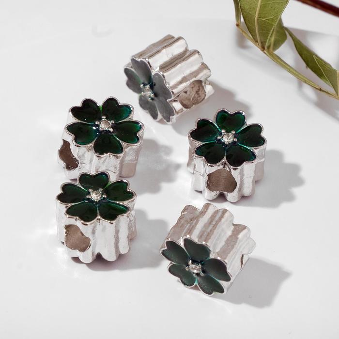 Талисман "Клевер", цвет бело-зелёный в серебре
Талисман "Клевер", цвет бело-зелёный в серебре