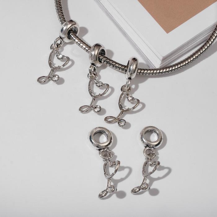 Подвеска "Стетоскоп", цвет белый в серебре
Подвеска "Стетоскоп", цвет белый в серебре