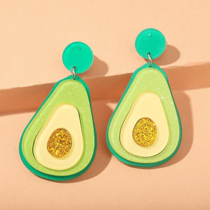 Серьги пластик "Вкусняшка" авокадо, цвет зелёно-золотой
Серьги пластик "Вкусняшка" авокадо, цвет зелёно-золотой
