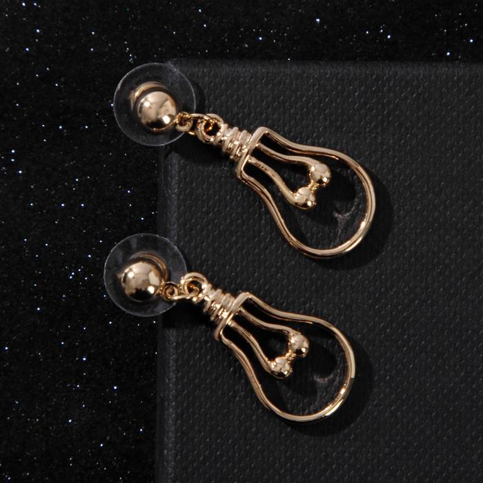 Серьги металл "Сиеста" лампочки, цвет золото
Серьги металл "Сиеста" лампочки, цвет золото