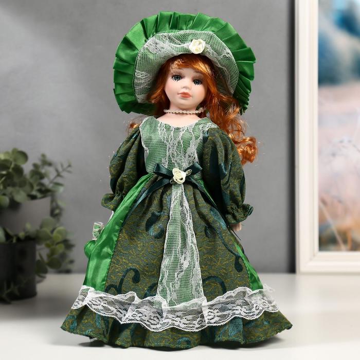 Кукла коллекционная керамика "Леди Аделина в изумрудном платье с кружевом" 30 см
Кукла коллекционная керамика "Леди Аделина в изумрудном платье с кружевом" 30 см