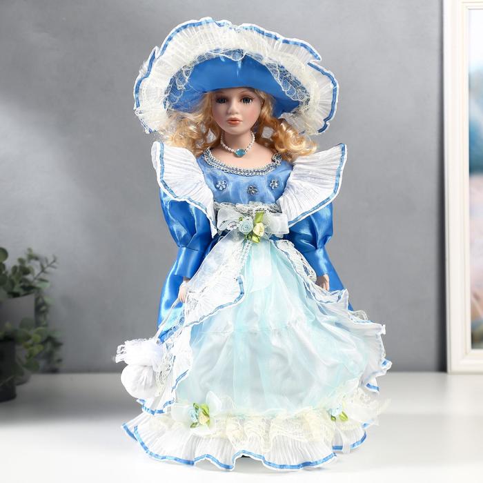 Кукла коллекционная керамика "Настя в ярко-голубом платье" 40 см
Кукла коллекционная керамика "Настя в ярко-голубом платье" 40 см