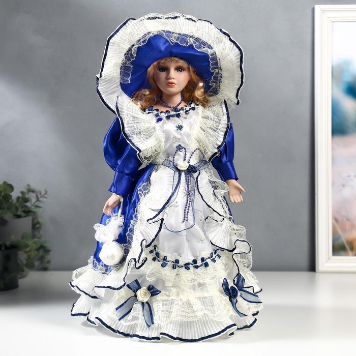 Кукла коллекционная керамика "Полина в синем платье" 40 см
Кукла коллекционная керамика "Полина в синем платье" 40 см