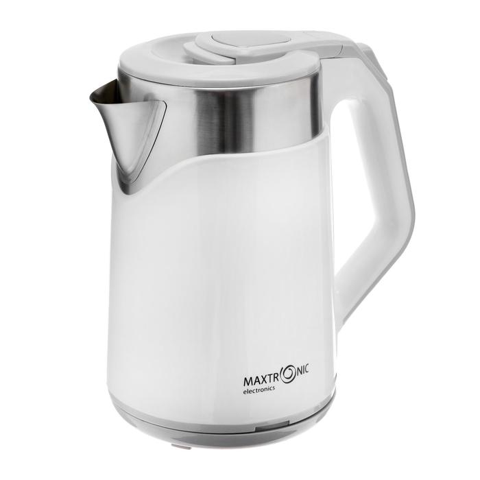 Чайник электрический MAXTRONIC MAX-1017, пластик, колба металл, 2.3 л, 1800 Вт, белый
Чайник электрический MAXTRONIC MAX-1017, пластик, колба металл, 2.3 л, 1800 Вт, белый