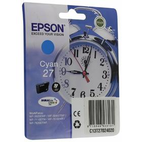 Картридж струйный Epson T2702 C13T27024022 голубой для Epson WF7110/7610/7620 (3.6мл)
Картридж струйный Epson T2702 C13T27024022 голубой для Epson WF7110/7610/7620 (3.6мл)