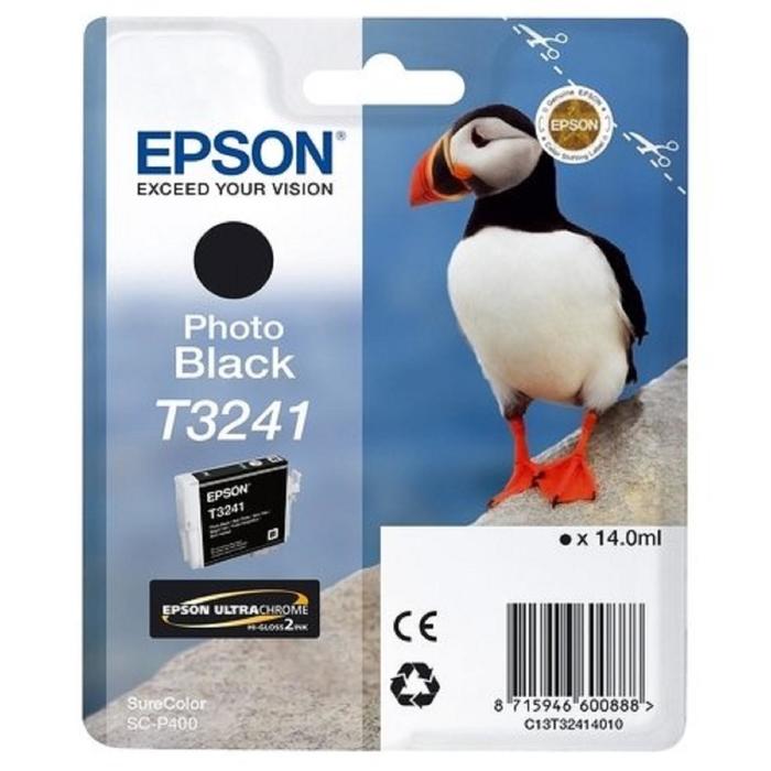 Картридж струйный Epson T3241 C13T32414010 фото черный для Epson SureColor SC-P400 (14мл)
Картридж струйный Epson T3241 C13T32414010 фото черный для Epson SureColor SC-P400 (14мл)