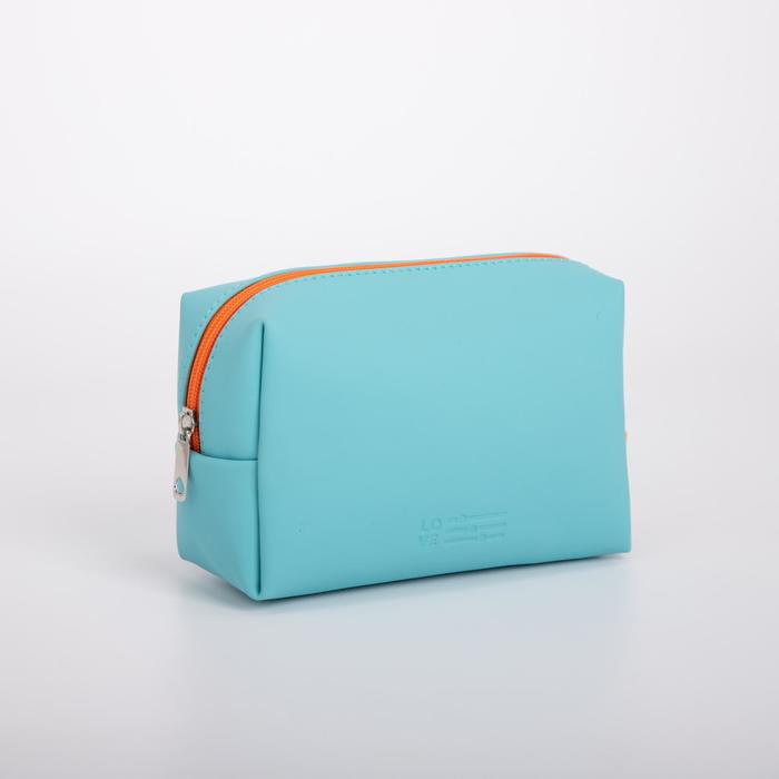 Косметичка дорожная, отдел на молнии, цвет бирюзовый
Косметичка дорожная, отдел на молнии, цвет бирюзовый
