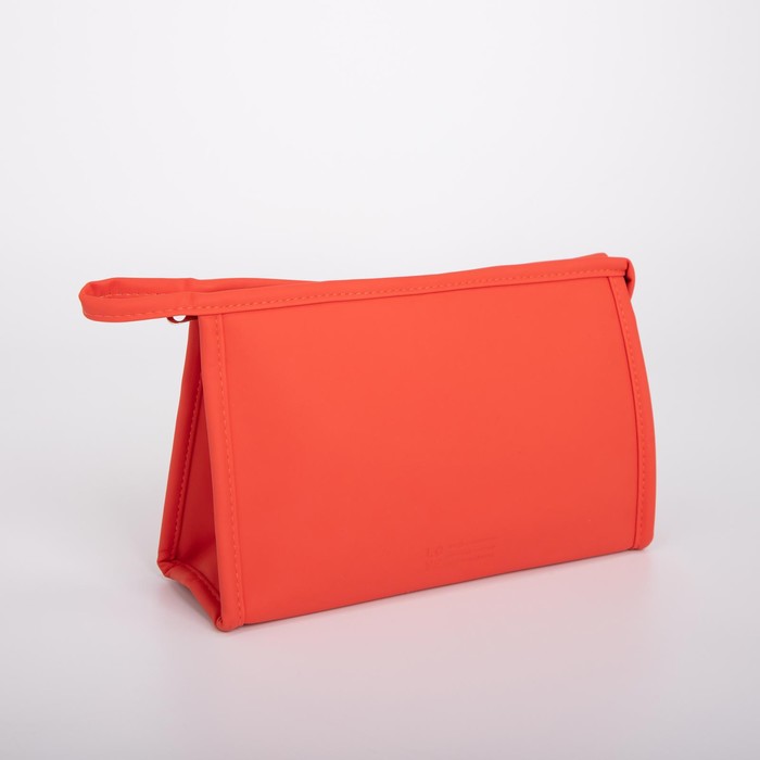 Косметичка на молнии, цвет красный 
Косметичка на молнии, цвет красный