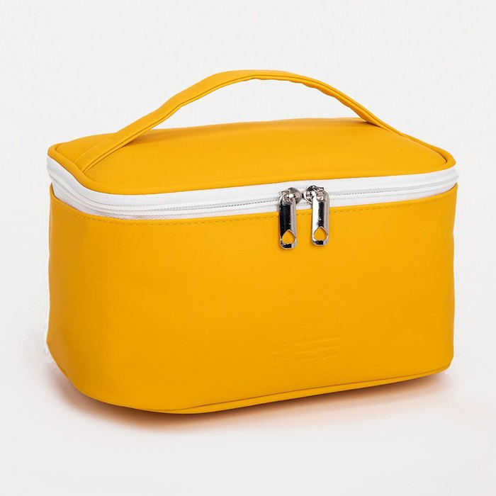 Косметичка на молнии, цвет жёлтый
Косметичка на молнии, цвет жёлтый