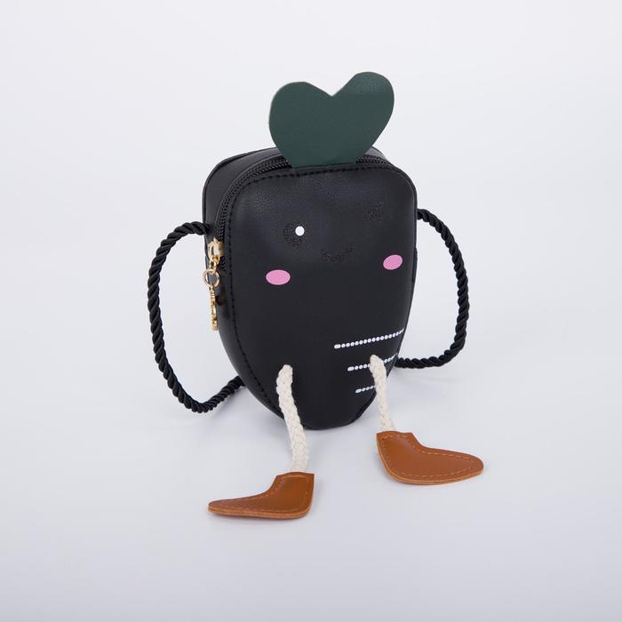 Сумка детская на молнии, цвет чёрный 
Сумка детская на молнии, цвет чёрный