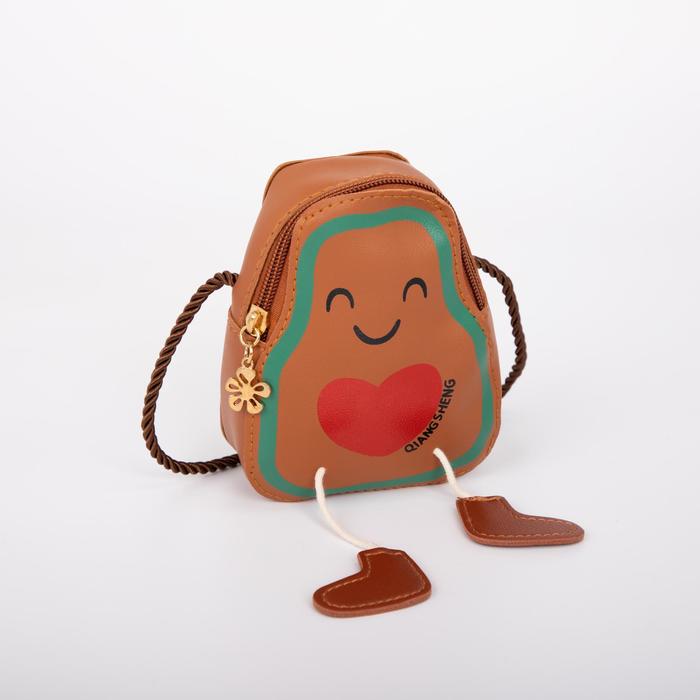 Сумка детская, отдел на молнии, длинный шнурок, цвет коричневый, «Авокадо»
Сумка детская, отдел на молнии, длинный шнурок, цвет коричневый, «Авокадо»