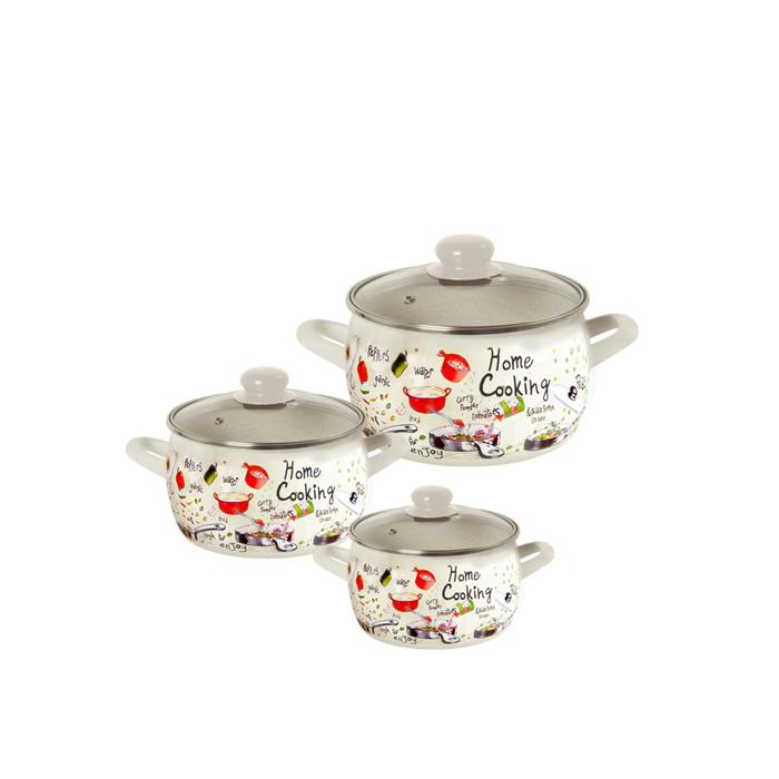 Набор посуды «Гурман» 6 предметов, 2.4 / 3.3 / 5.7 л
Набор посуды «Гурман» 6 предметов, 2.4 / 3.3 / 5.7 л