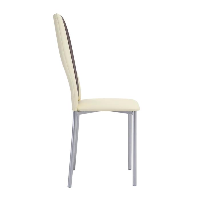 фото Стул "венский-1", молочный/коричневый