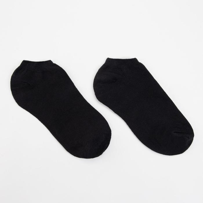 фото Носки мужские укороченные, цвет чёрный, размер 29 grand line