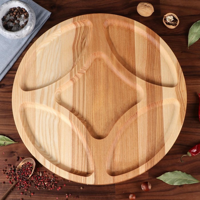 Тарелка-доска для закусок и нарезки "Универсальная", 40 см, массив ясеня
Тарелка-доска для закусок и нарезки "Универсальная", 40 см, массив ясеня