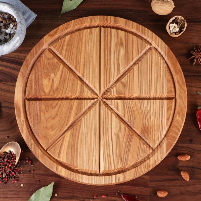 Доска для сервировки и подачи "Пицца", 8 делений, d=30 см, массив дуба
Доска для сервировки и подачи "Пицца", 8 делений, d=30 см, массив дуба