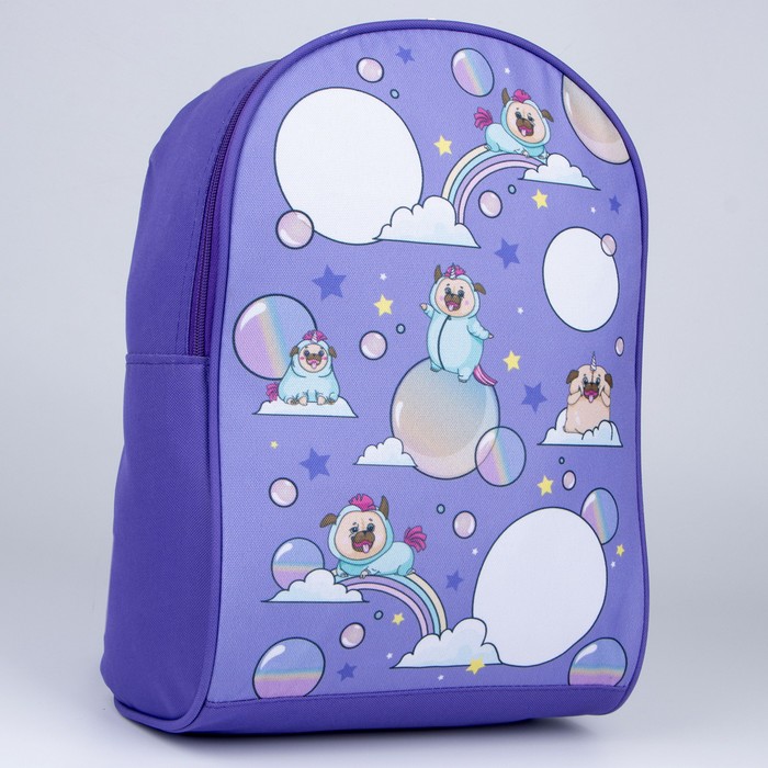 Рюкзак молодёжный 27х14х38, весёлый мопс 
Рюкзак молодёжный 27х14х38, весёлый мопс