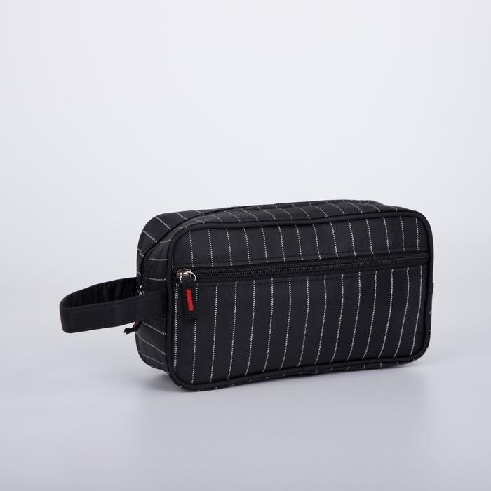 Косметичка на молнии, наружный карман, цвет чёрный
Косметичка на молнии, наружный карман, цвет чёрный