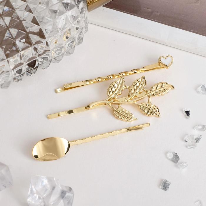 Невидимка для волос "Дженнифер" (набор 3 шт) 6 см, золото
Невидимка для волос "Дженнифер" (набор 3 шт) 6 см, золото