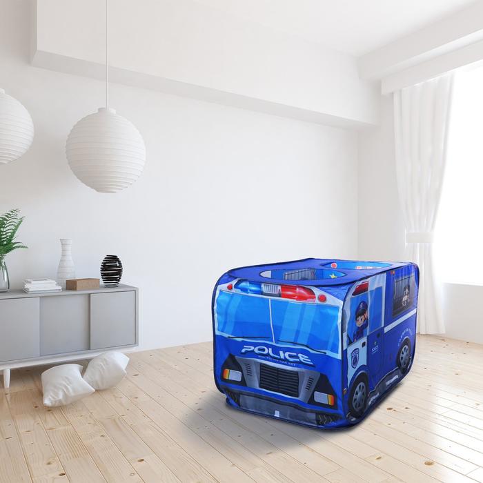 Детская игровая палатка «Полицейская машина» 73×73×114 см
Детская игровая палатка «Полицейская машина» 73×73×114 см