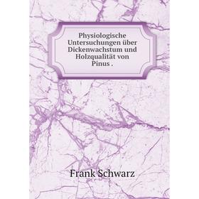 Книга Physiologische Untersuchungen über Dickenwachstum und Holzqualität von Pinus.
Книга Physiologische Untersuchungen über Dickenwachstum und Holzqualität von Pinus.