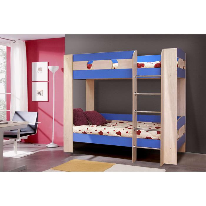 Кровать двухъярусная № 6 1870х710 дуб молочный/синий
Кровать двухъярусная № 6 1870х710 дуб молочный/синий