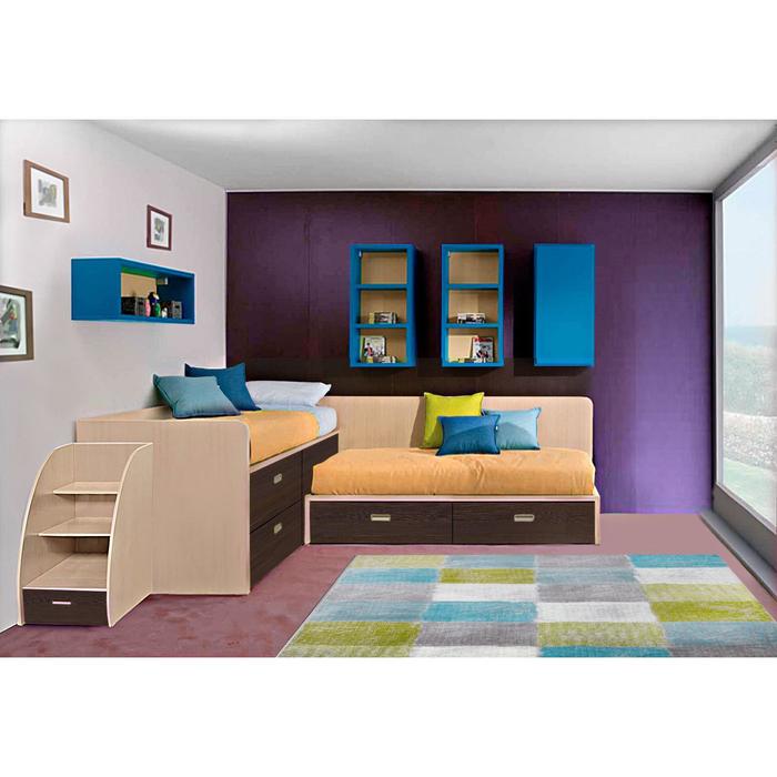 Кровать №13 1920х810 с лестницей, дуб молочный/венге
Кровать №13 1920х810 с лестницей, дуб молочный/венге