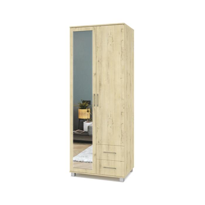 Шкаф Ева Е24 520х800х2100 двухстворчатый с зеркалом и ящиками Дуб ирландский
Шкаф Ева Е24 520х800х2100 двухстворчатый с зеркалом и ящиками Дуб ирландский