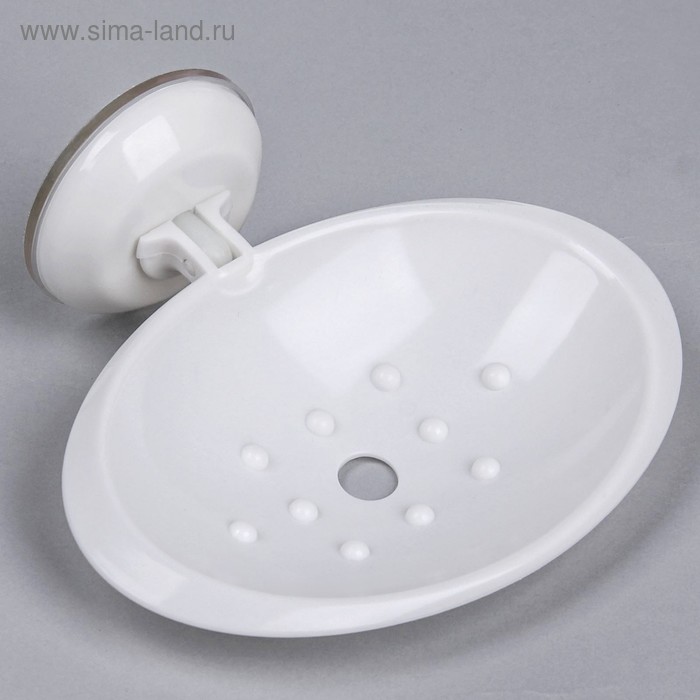 Мыльница на присоске «Белая коллекция», 14×12,5×4,5 см
Мыльница на присоске «Белая коллекция», 14×12,5×4,5 см