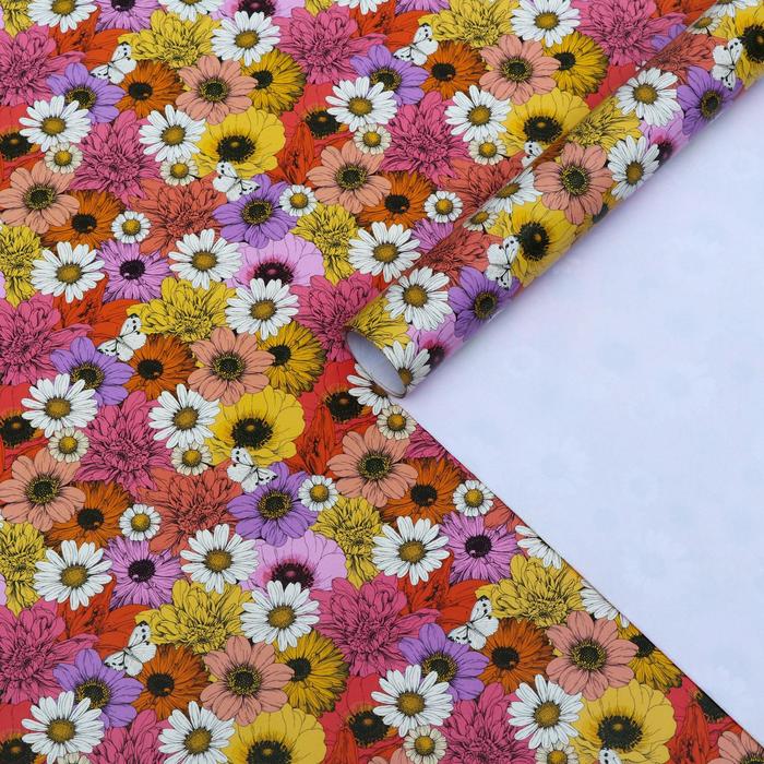 Бумага упаковочная глянцевая "Цветы", 50 х 70 см
Бумага упаковочная глянцевая "Цветы", 50 х 70 см