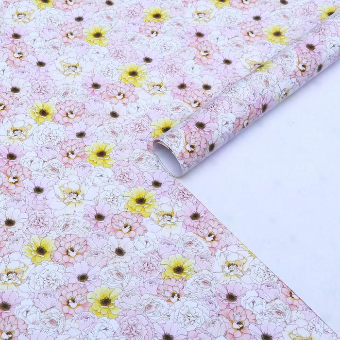 Бумага упаковочная глянцевая "Цветы", 50 х 70 см
Бумага упаковочная глянцевая "Цветы", 50 х 70 см