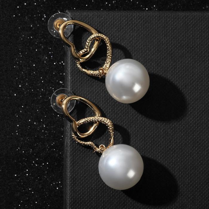 Серьги с жемчугом "Сиеста" сердечки, цвет белый в золоте
Серьги с жемчугом "Сиеста" сердечки, цвет белый в золоте