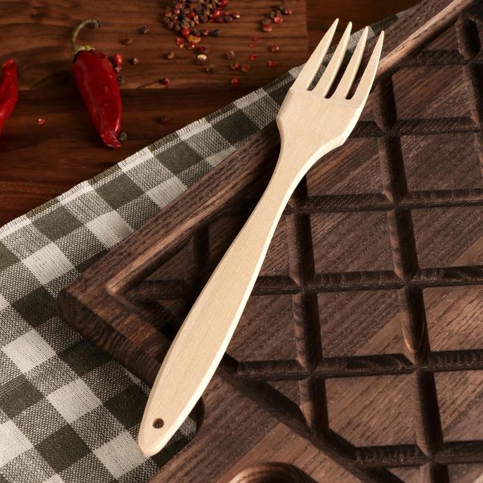 Вилка деревянная, 23 см, массив бука
Вилка деревянная, 23 см, массив бука